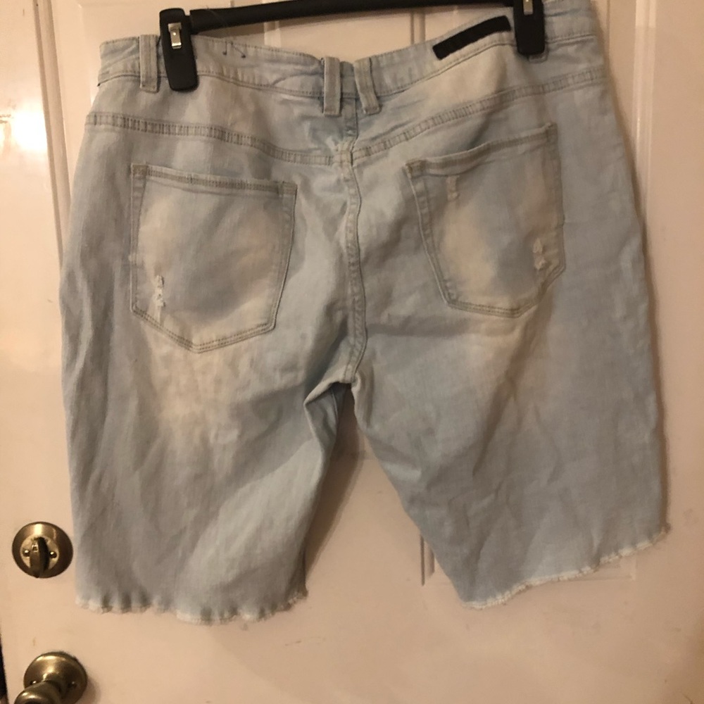 Jean distressed shorts